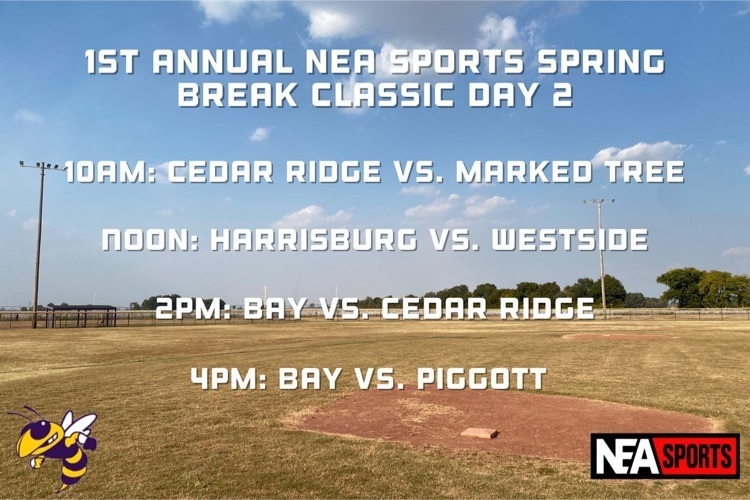 Baseball Day 2 Schedule